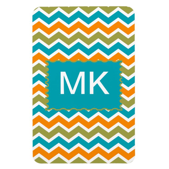 Magnet Flexible Zigzag, une tribu dynamique de Peacock (Vertical)