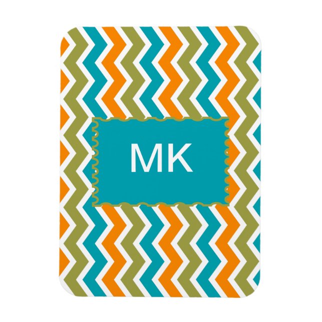 Magnet Flexible Zigzag, une tribu dynamique de Peacock (Vertical)