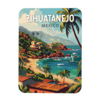 Zihuatanejo Mexique Voyage Art Vintage