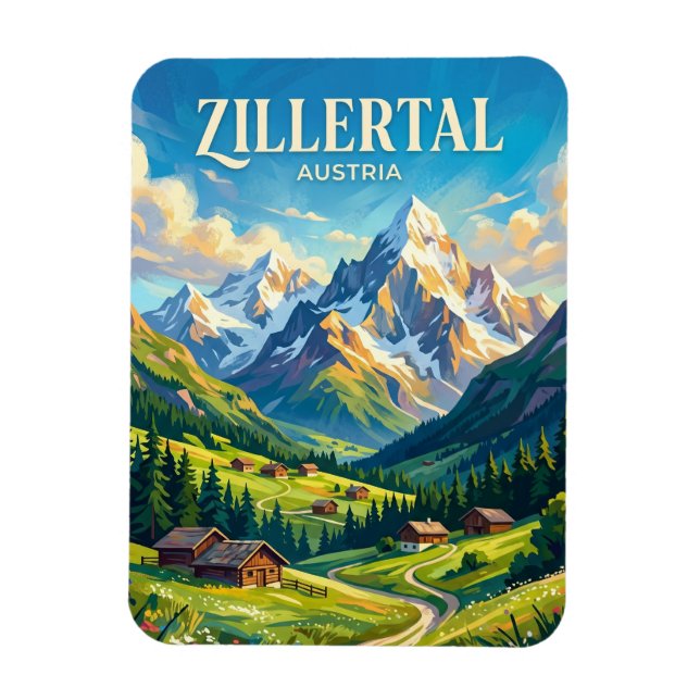 Magnet Flexible Zillertal Autriche (Vertical)