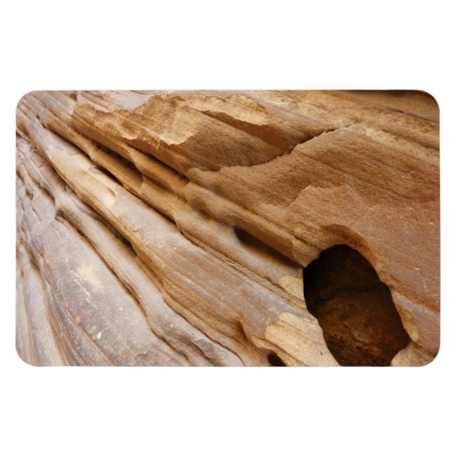 Magnet Flexible Zion Canyon Mur I Abstrait Nature Photographie (Horizontal)