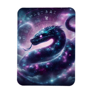 Magnet Flexible Zodiaque Galaxie du Serpent Cosmique Astrologie