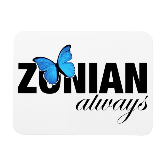 Magnet Flexible Zonien toujours avec papillon (Horizontal)