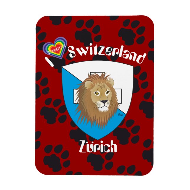 Magnet Flexible Zurich Suisse (Vertical)