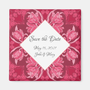 Magnet floral Art Nouveau pour "Sauvez la Date !"