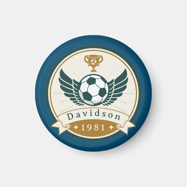 Magnet - Football de football - Personnalisé - Ajo (Devant)