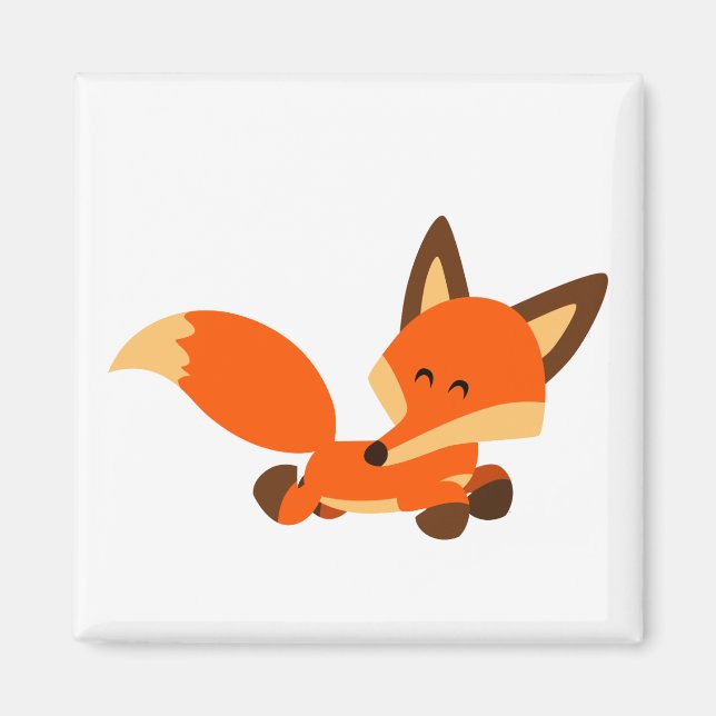 Magnet Fox de la flotte mignonne (Devant)