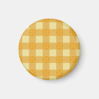Magnet Gingham Jaune & Pétales Jaunes