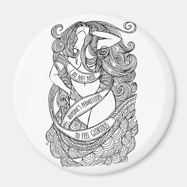 Magnet glorieux - rond (Devant)