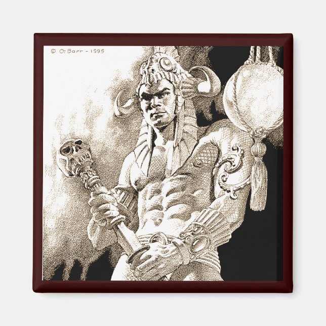 Magnet guerrier barbare (Devant)