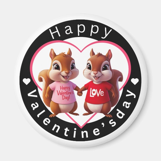 Magnet Heureuse Sainte-Valentin (Devant)