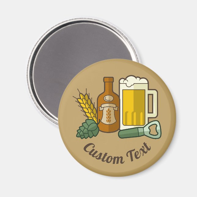 Magnet Icônes de bière (Recto/Verso)