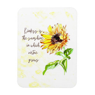 Magnet inspirant tournesol