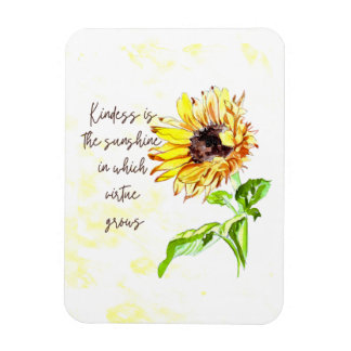 Magnet inspirant tournesol