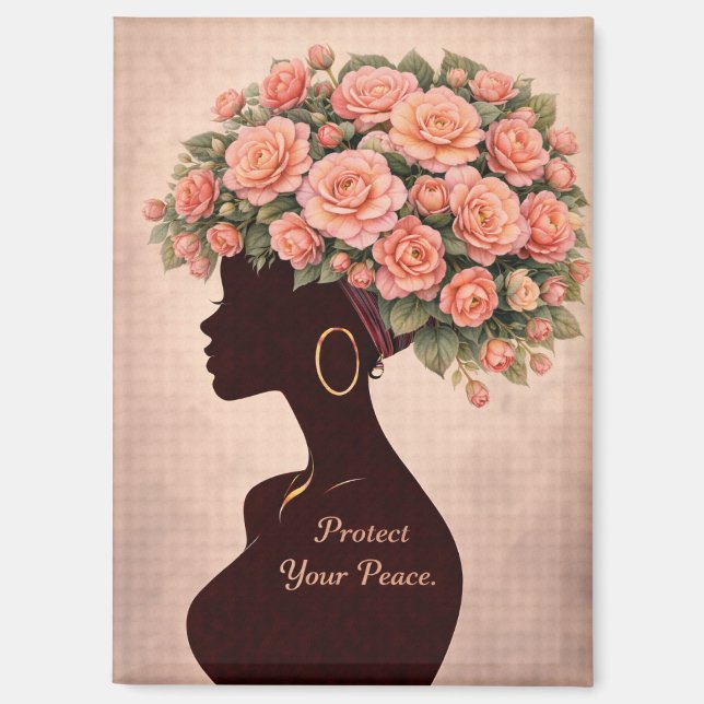Magnet Inspirationnel Protégez Votre Paix  (Recto)