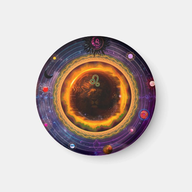 Magnet Leo Horoscope (Devant)