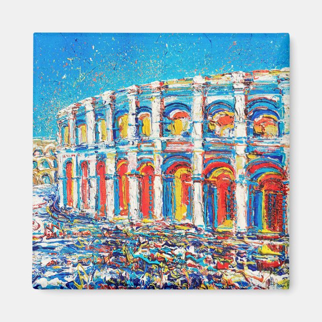 Magnet Les arennes de nimes by Natalia Kuruch (Devant)