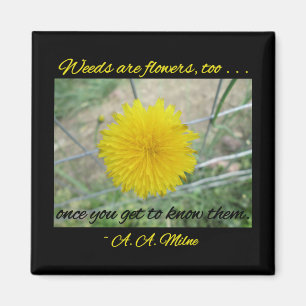 Magnet - Les mauvaises herbes sont des fleurs
