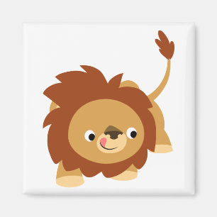 Magnet Lion De Cartoon Doux