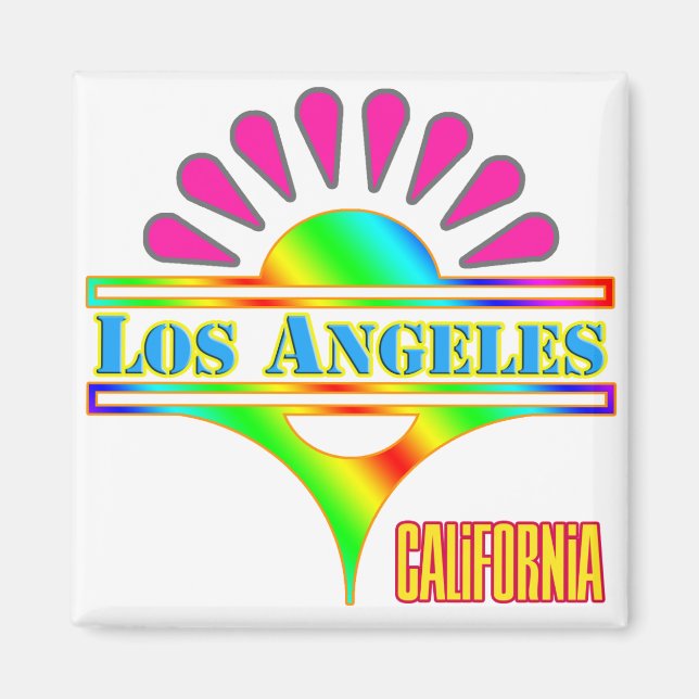 Magnet "Los Angeles Colorful 1" (Devant)