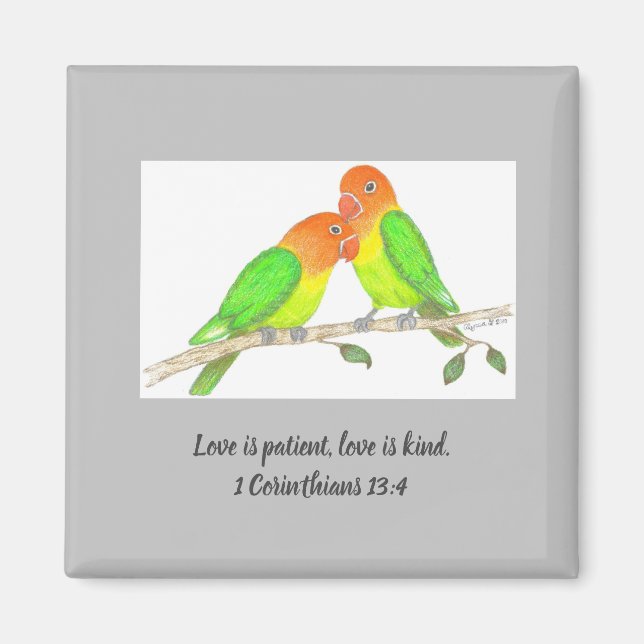 Magnet Lovebirds (Devant)