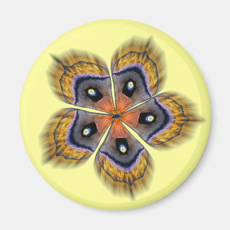 Magnet Mandala de l'aile de la teigne de soie