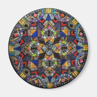 Magnet Mandala en mosaïque de verre