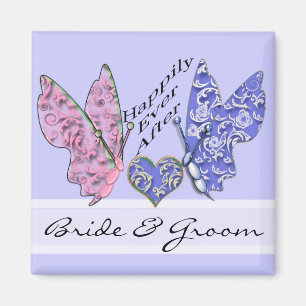 Magnet Mariage de mariée et de chambre à papillon