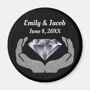 Magnet Mariage des mains de diamant