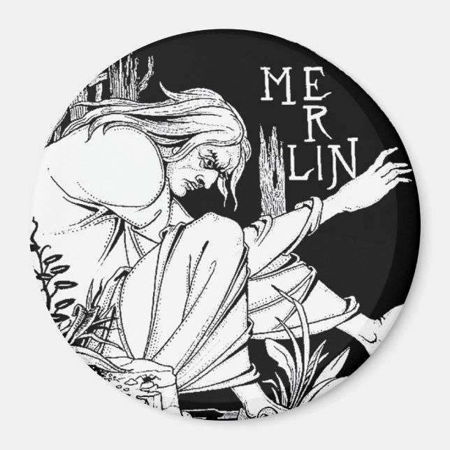 Magnet : Merlin - par Aubrey Beardsley (Devant)