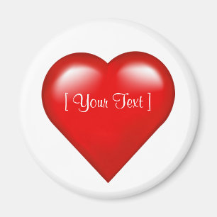 Magnet Modèle personnalisable Red Heart