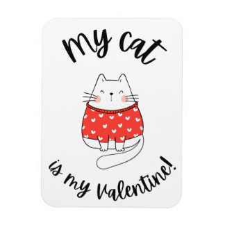 Magnet - Mon chat est ma valentine