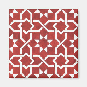 Magnet Mosaïque andalouse rouge SEVILLE