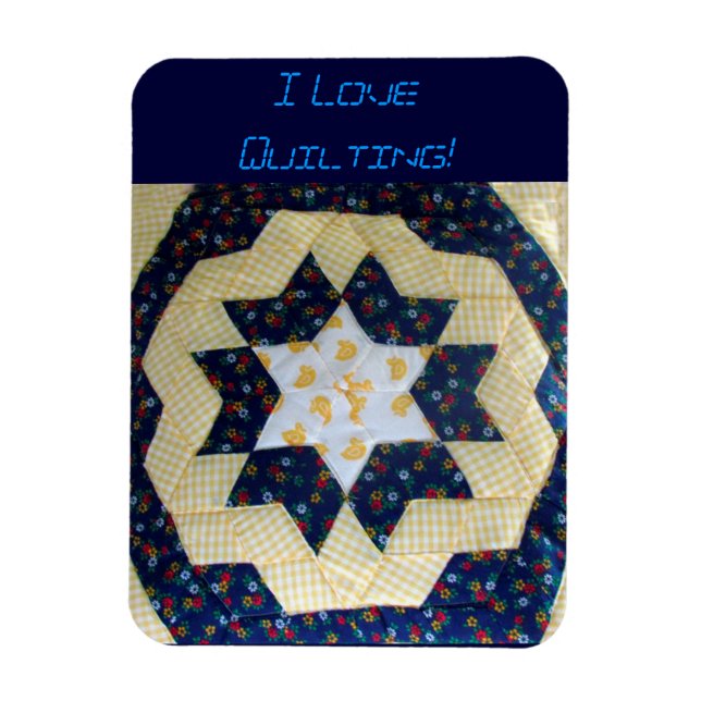 Magnet - motif de surface composée étoile (Vertical)