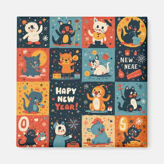 Magnet motif du Nouvel An