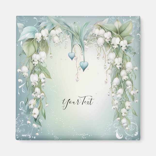 Magnet Muguet Aquarelle (Devant)