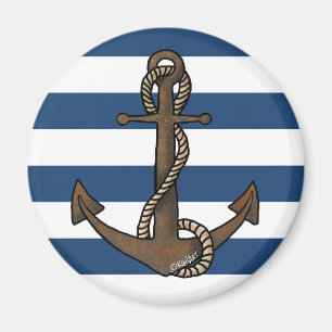Magnet nautique de l'Ancre KiniArt