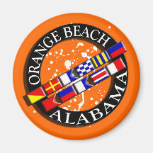 Magnet nautique de plage d'Orange