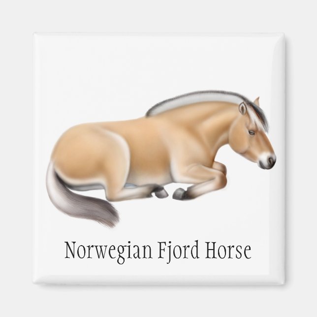 Magnet norvégien du fjord Horse (Devant)