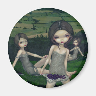 Magnet "Nymphs collectant des baies"