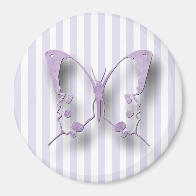 Magnet papillon de lavande violette (Devant)