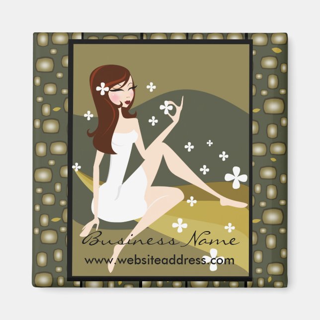 Magnet Personnalisable Lady élégant (Devant)