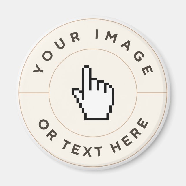 Magnet - Personnalisé (ajouter image/texte) (Devant)