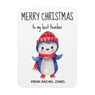 Magnet personnalisé Meilleur enseignant Joyeux Noë