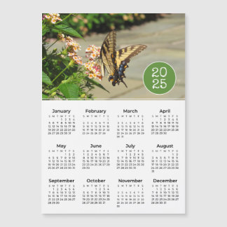 Magnet photo 2025 du calendrier papillon