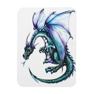 Magnet photo Blue Dragon 3"x4"