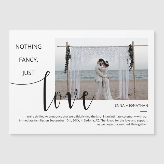 Magnet photo classique simple et moderne minimal à (Devant)