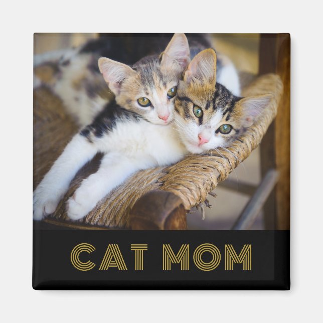 Magnet photo Cute Cat Mom (Devant)