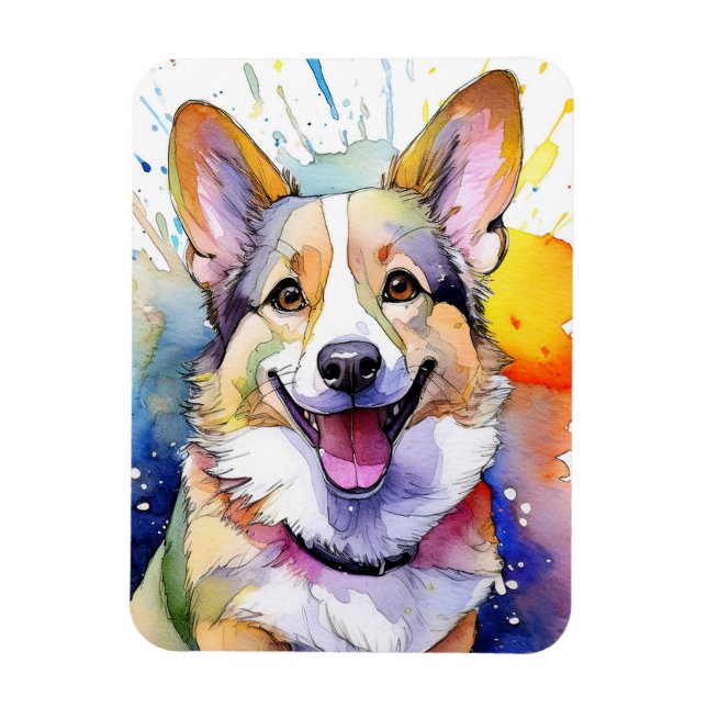 Magnet photo de Chien de Corgi (Vertical)