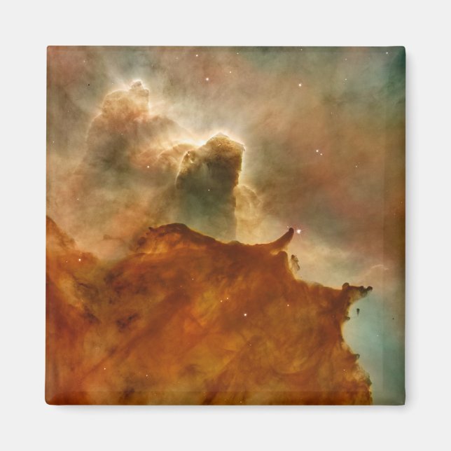 Magnet photo de l'espace nébuleux du ciel profond (Devant)